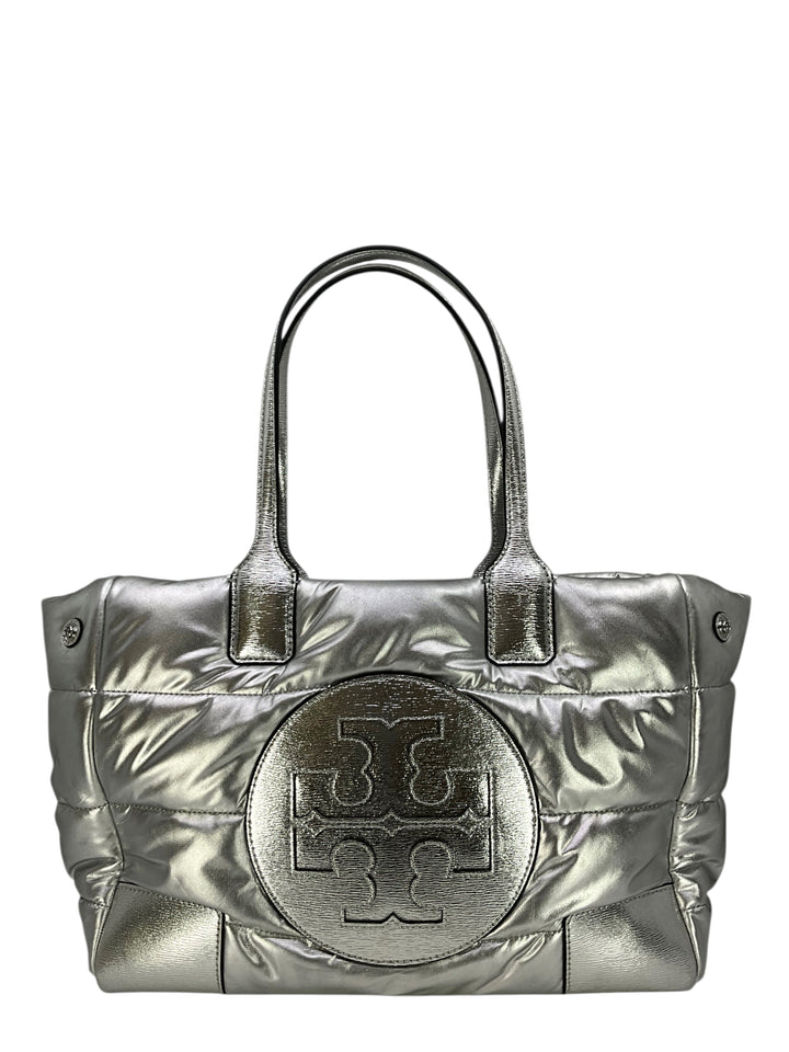 TORY BURCH Ella Metallic Nylon Puffer Tote - Consigned Designs