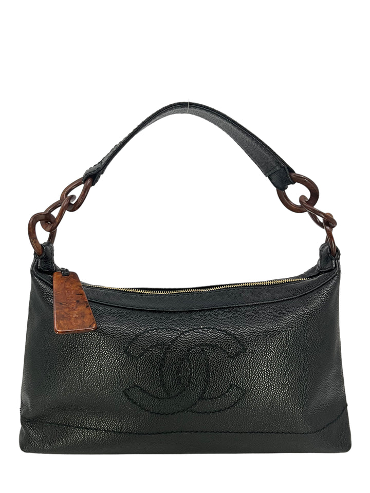 CHANEL Vintage Timeless CC Logo Tortoise Shell Bag Consigned Designs