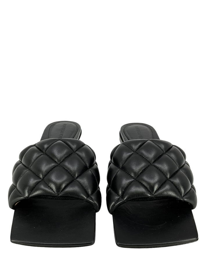 Bottega Veneta Intrecciato Woven Leather Flat Sandals Size  display picture 3