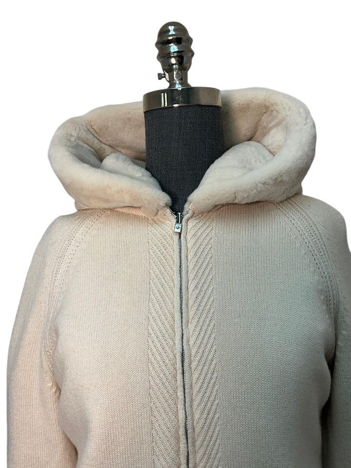 LORO PIANA Baby Cashmere Mink Fur Reversible Bomber Jacket Size M NWT -  Consigned Designs
