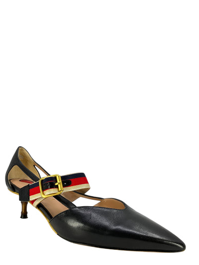 Gucci Unia Leather Pumps Size 8-Consigned Designs