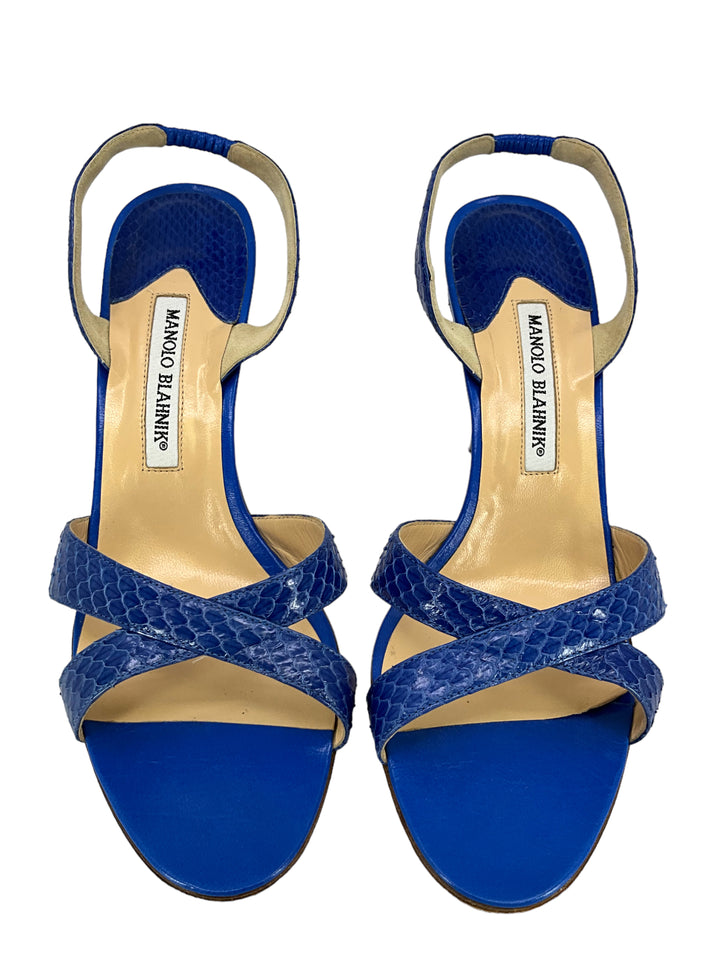 マノロ ブラニクMACULA 5cm SANDALS　37　(snake) MANOLO BLAHNIK マノロブラニク MACULA 5cm SANDALS(snake