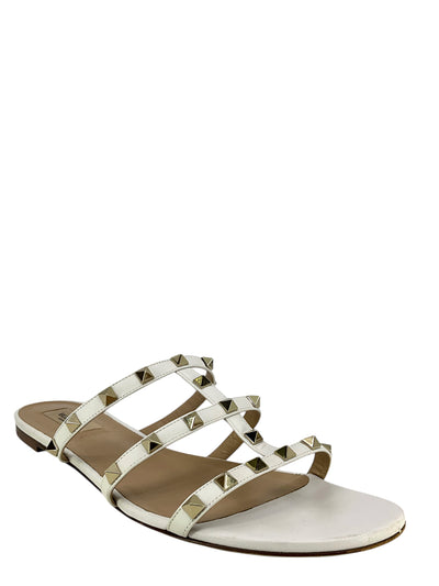 Valentino Rockstud Leather Sandals Size 11-Consigned Designs