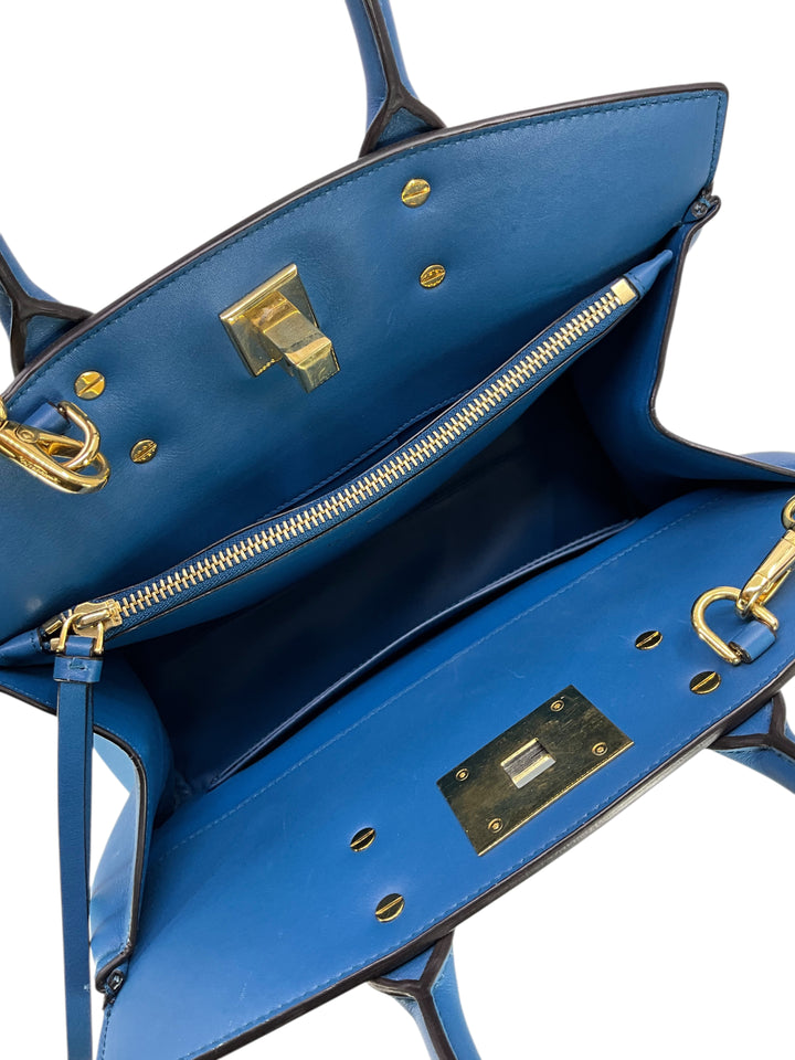 ✨極美品✨　Salvatore Ferragamo　ビジネスバッグ　ブルー系 SALVATORE FERRAGAMO Medium Studio Bag - Consigned Designs