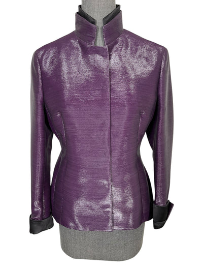 AKRIS Cotton Blend Snap Front Jacket Size M-Consigned Designs