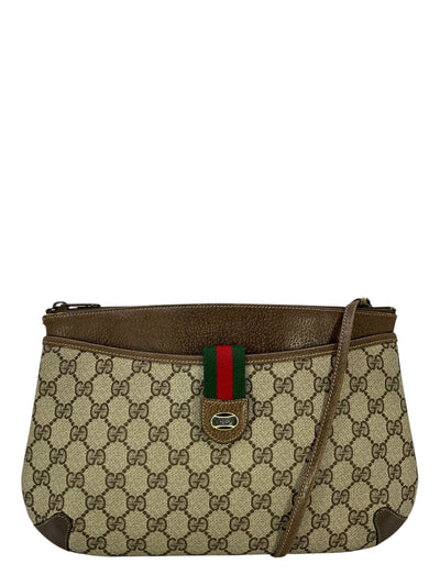 Gucci Vintage GG Canvas Sherry Line Shoulder Bag-Consigned Designs