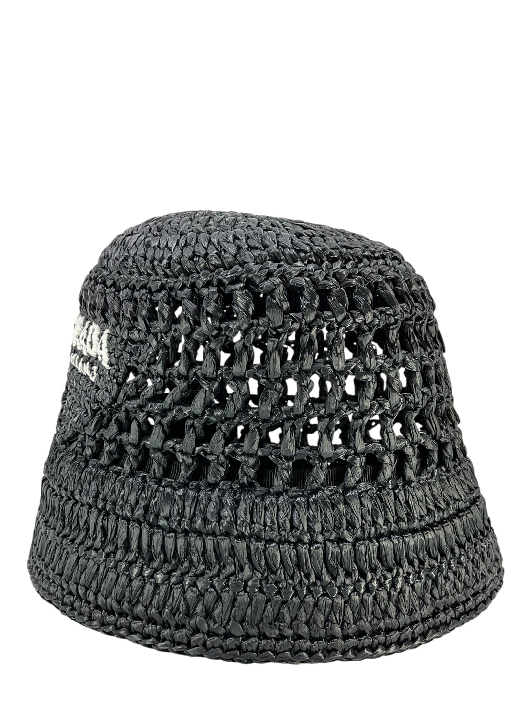 Prada Crochet Raffia Bucket Hat - Consigned Designs