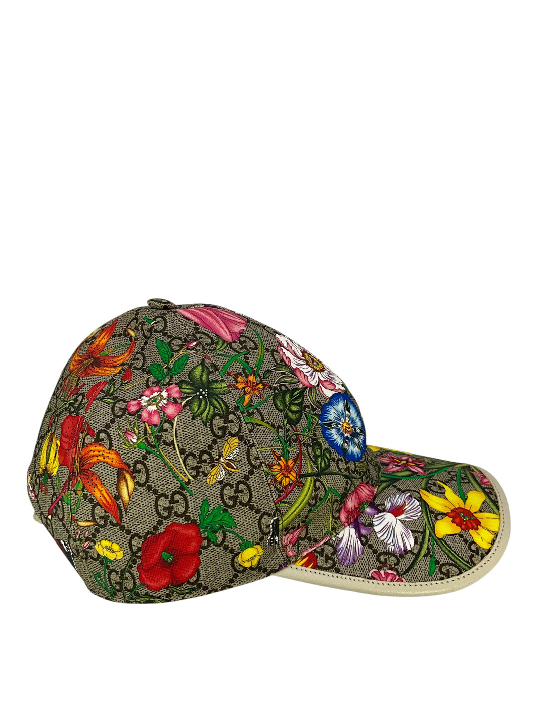 Gucci Claudia Baseball GG Supreme Flora Canvas Hat - Consigned Designs