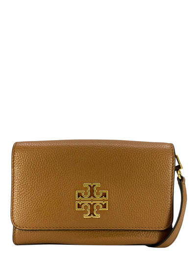 Tory Burch Britten Leather Shoulder Bag-Consigned Designs