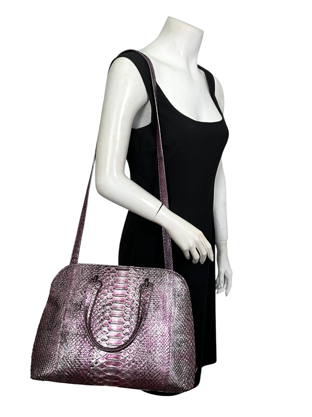 Nancy Gonzalez Medium Python Top Handle Bag - Consigned Designs