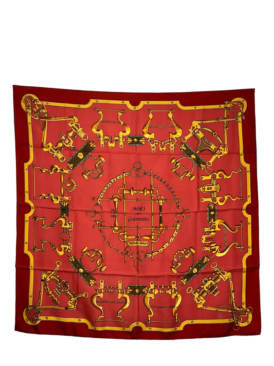 Hermes Mors et Gourmettes Silk Scarf 90 - Consigned Designs