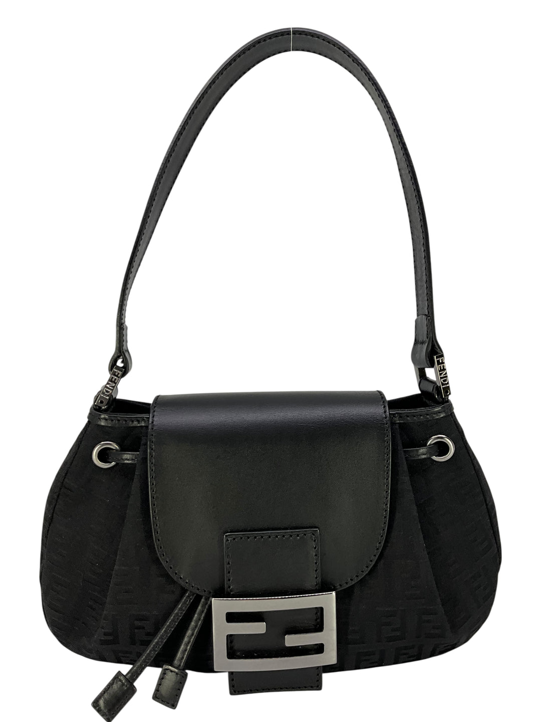Fendi Zucchino FF Canvas Mini Baguette - Consigned Designs