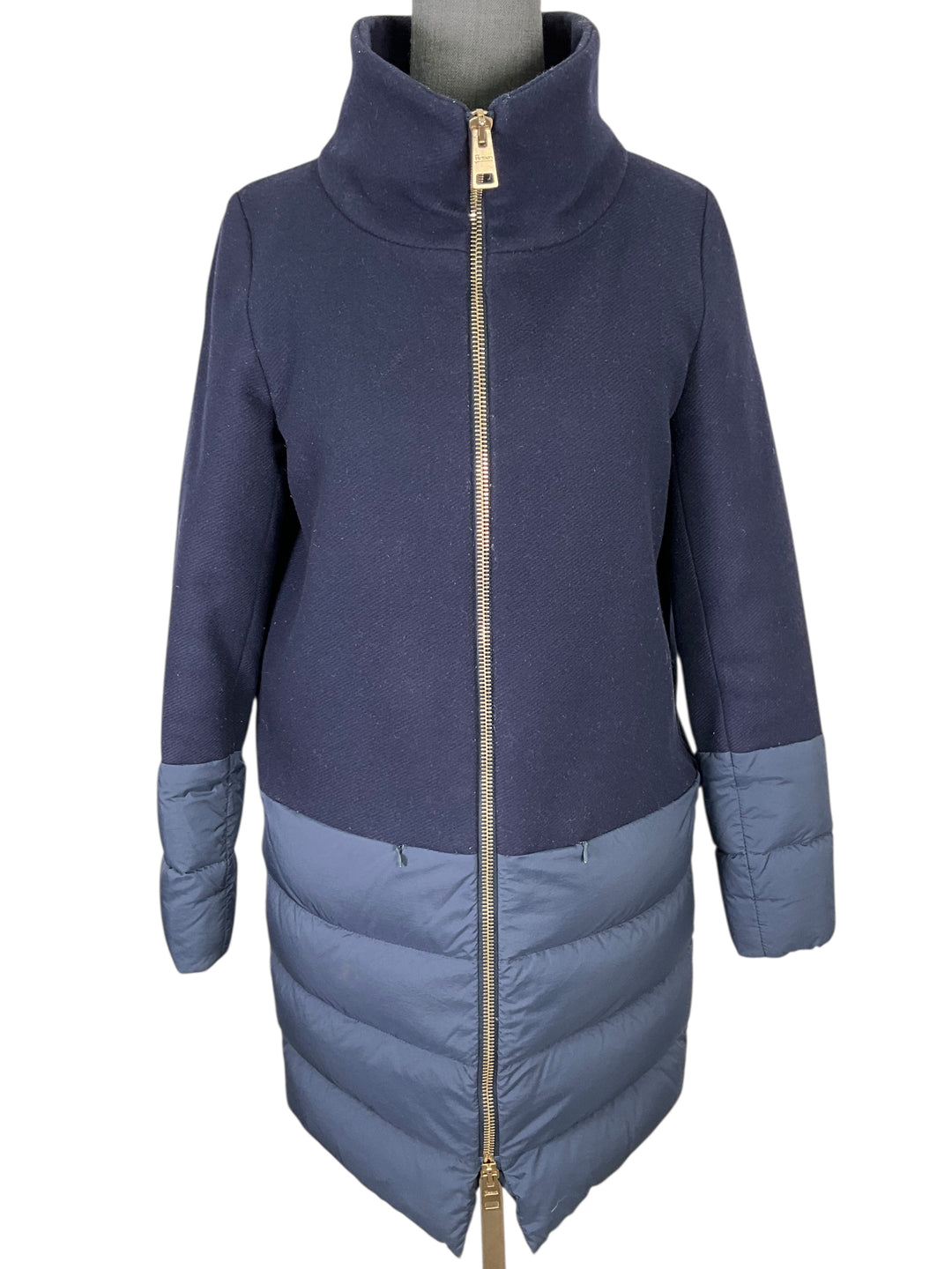 Herno Nuage Mixed Media Coat Size M - Consigned Designs