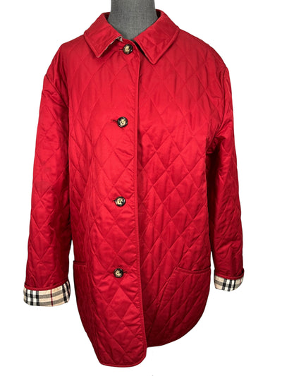 Burberry London Diamond Quilted Jacket Size M-Consigned Designs