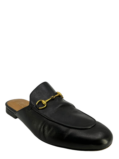 Gucci Princetown Horsebit Leather Mules Size 9-Consigned Designs