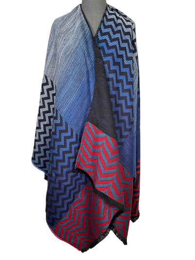 Missoni Chevron Printed Wool Blend Shawl-Consigned Designs