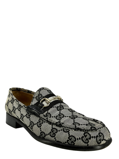 Gucci GG Canvas Horsebit Loafers Size 8-Consigned Designs