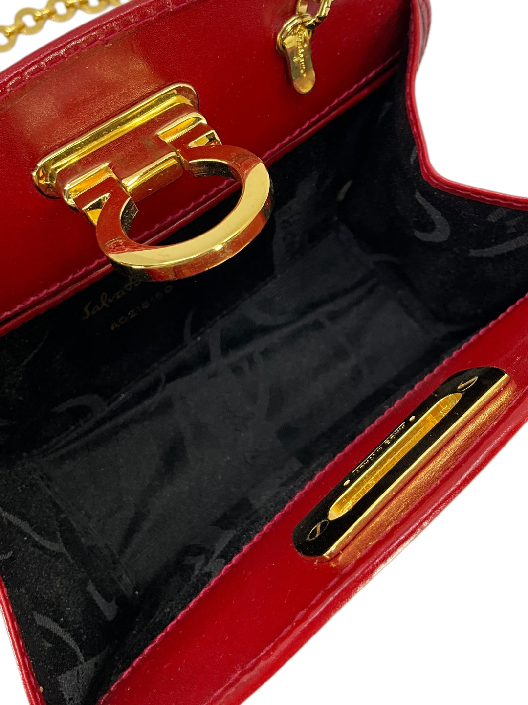VINTAGE FERRAGAMO Gantini クリアショルダーバッグ Salvatore Ferragamo - VINTAGE FERRAGAMO Gantini クリアショルダー