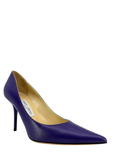 Jimmy Choo Leather Agnes Pumps Size 7.5-Consigned Designs