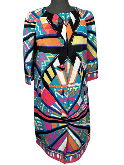 Emilio Pucci Vintage Printed Day Coat Size L-Consigned Designs