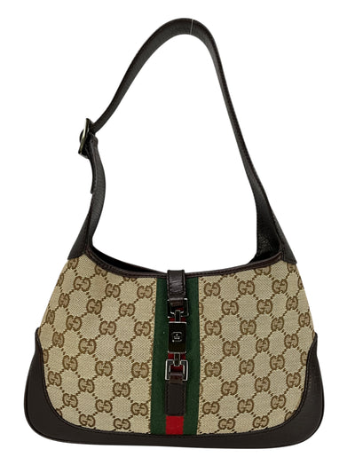 Gucci Monogram Canvas Jackie Hobo Bag-Consigned Designs