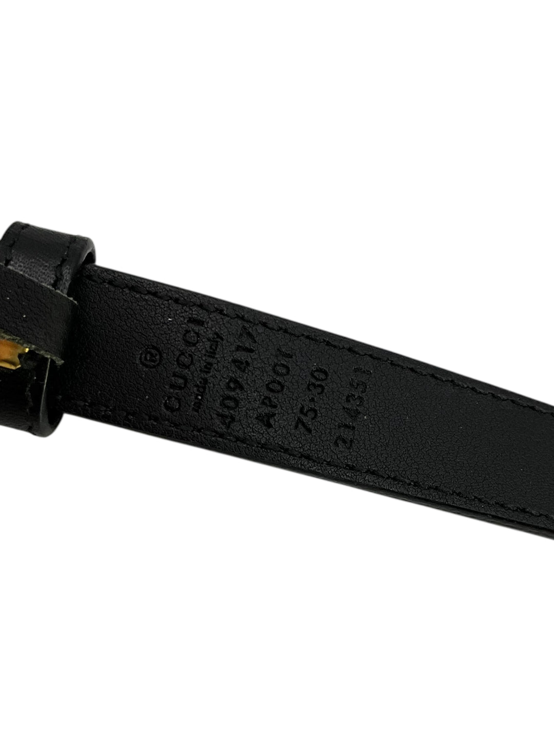 GUCCI GG Marmont Thin Leather Belt Size 75 - Consigned Designs display picture 1