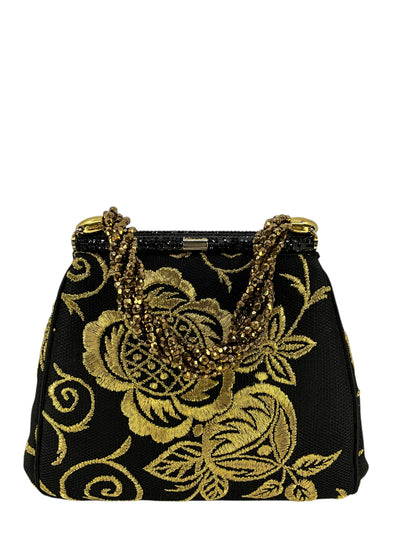 Judith Leiber Embroidered Mesh Evening Bag-Consigned Designs