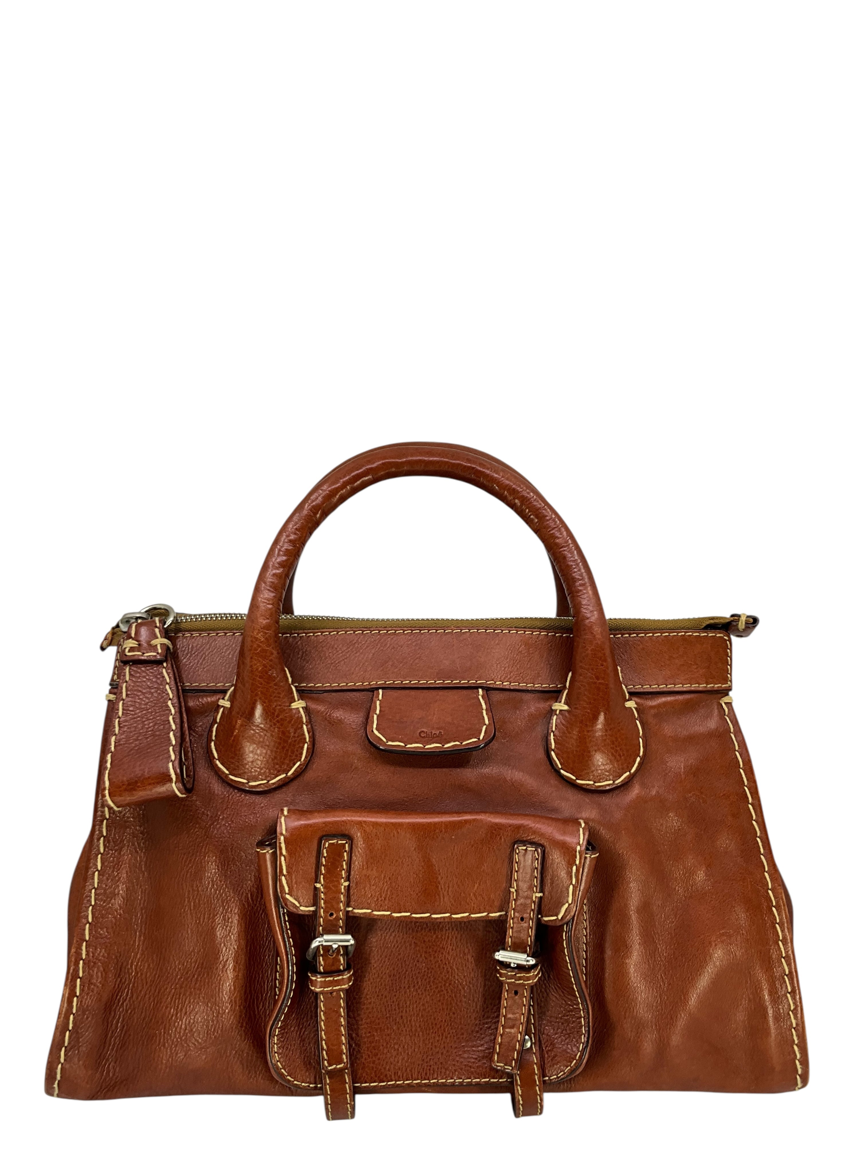 Chloe Edith Medium Leather Satchel Bag - Consigned Designs