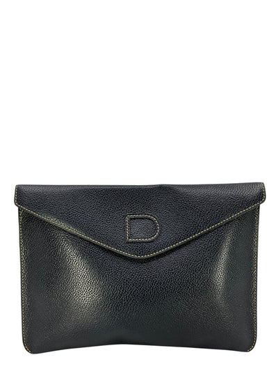 Delvaux Leather Envelope Clutch-Consigned Designs
