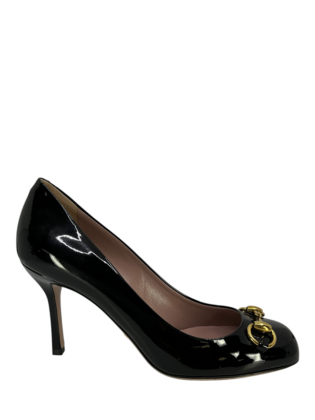 グッチ ハイヒール Gucci Horsebit Patent Leather Pumps Size 7 - Consigned Designs