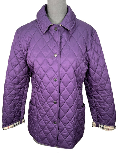 Burberry London Diamond Quilted Jacket Size M-Consigned Designs