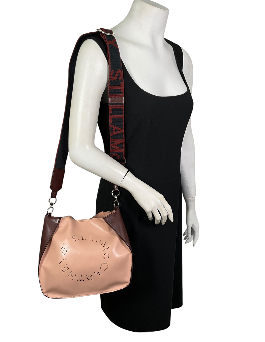 Stella McCartney Eco Alter Nappa Perforated Logo Shoulder Bag