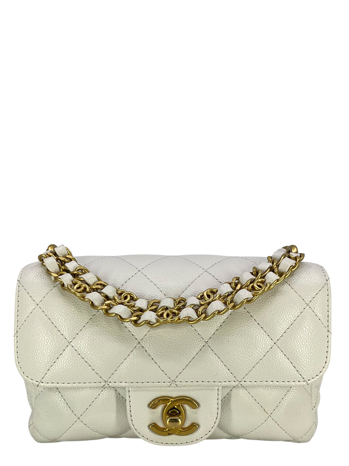 Chanel CC Double Chain Handle Mini Flap Bag - Consigned Designs