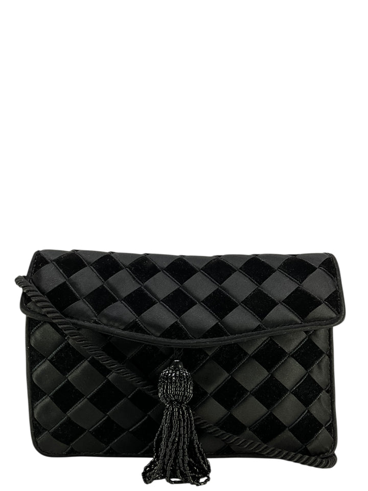 Bottega Veneta Vintage Intrecciato Satin Mini Crossbody Bag