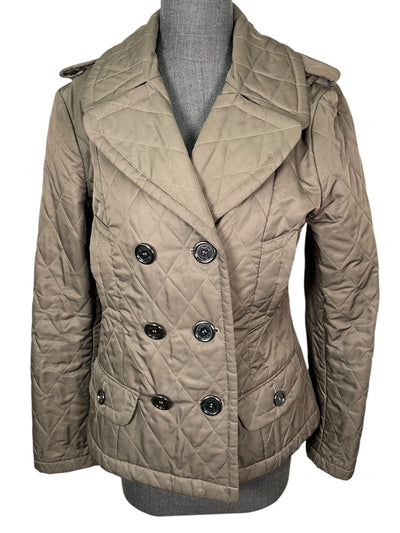 Burberry London Diamond Quilted Double Breasted Jacket Size S-Consigned Designs