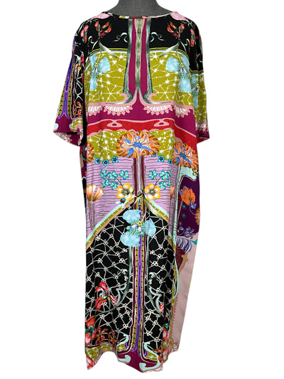 ETRO Floral Printed Short Sleeve Midi Dress Size XL-Consigned Designs