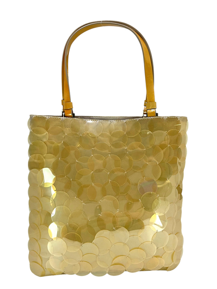 Prada Vintage Sequin Disks Small Top Handle Bag - Consigned Designs