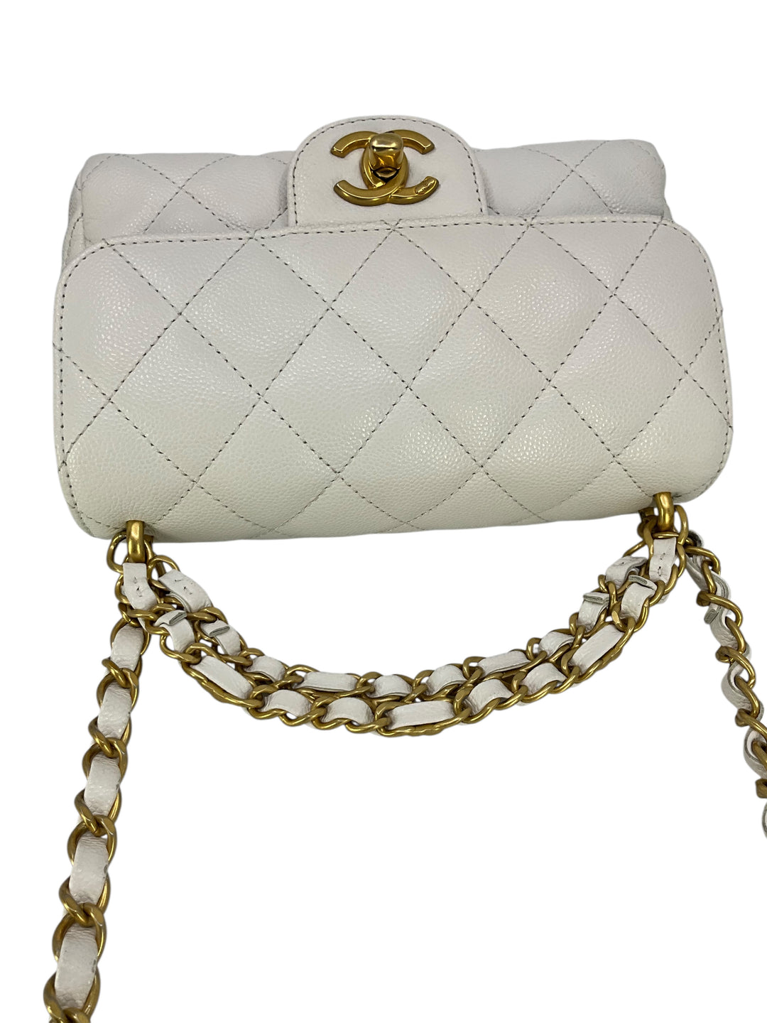 Chanel CC Double Chain Handle Mini Flap Bag - Consigned Designs