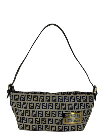 Fendi Zucchino FF Monogram Canvas Pochette-Consigned Designs