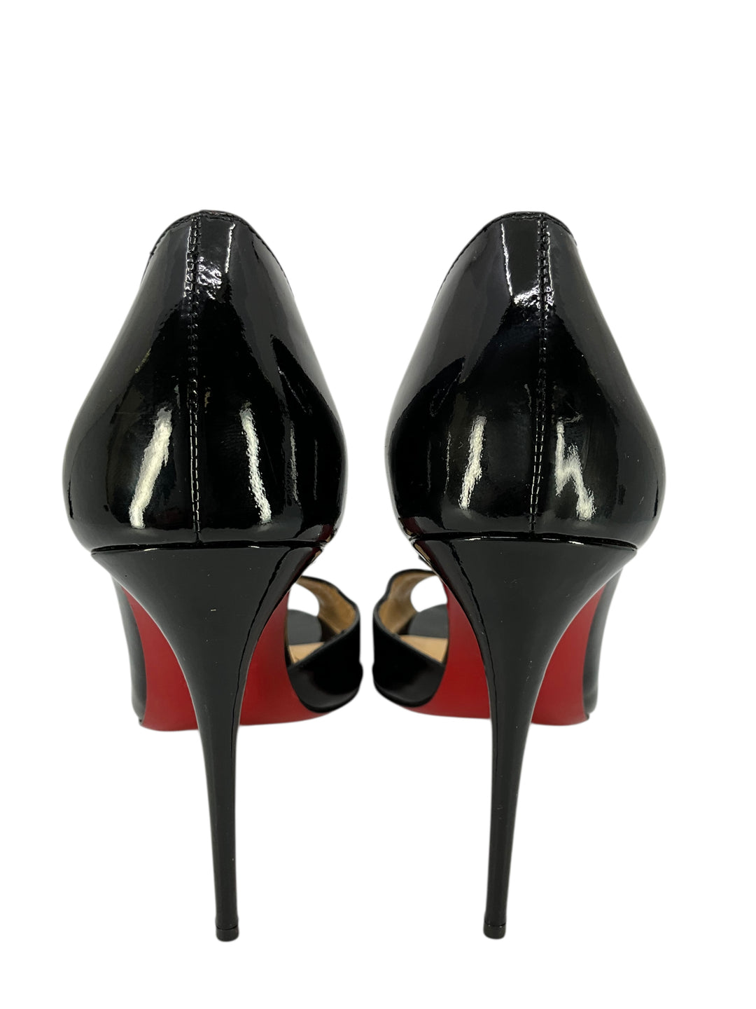 Christian Louboutin Patent Leather Half D'Orsay Pumps Size 11