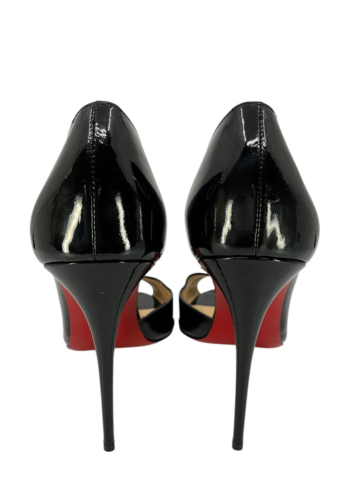 Christian Louboutin Patent Leather Half D'Orsay Pumps Size 11