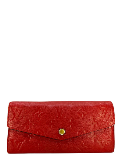 Louis Vuitton Monogram Leather Sarah Long Wallet-Consigned Designs