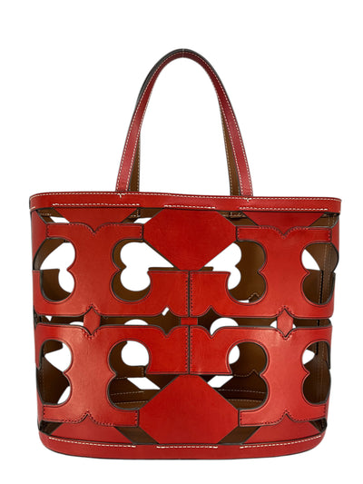 TORY BURCH Cutout Logo Small Tote-Consigned Designs