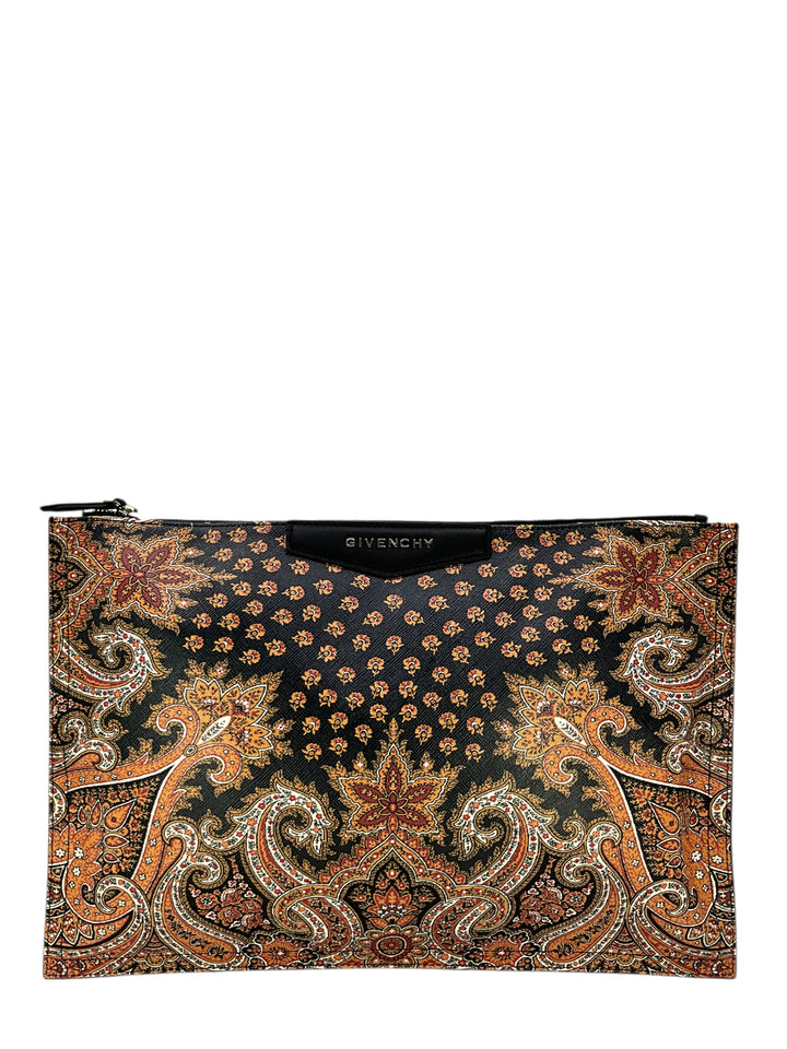 Givenchy Paisley Print Antigona Large Clutch NEW - Consigned Designs