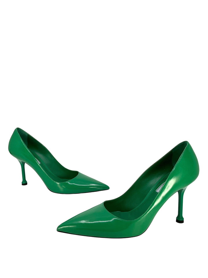 PRADA Leather Pointed Toe Pumps Size 7.5 - Consigned Designs PRADA Leather Pointed Toe Pumps Size 7.5 - Consigned Designs