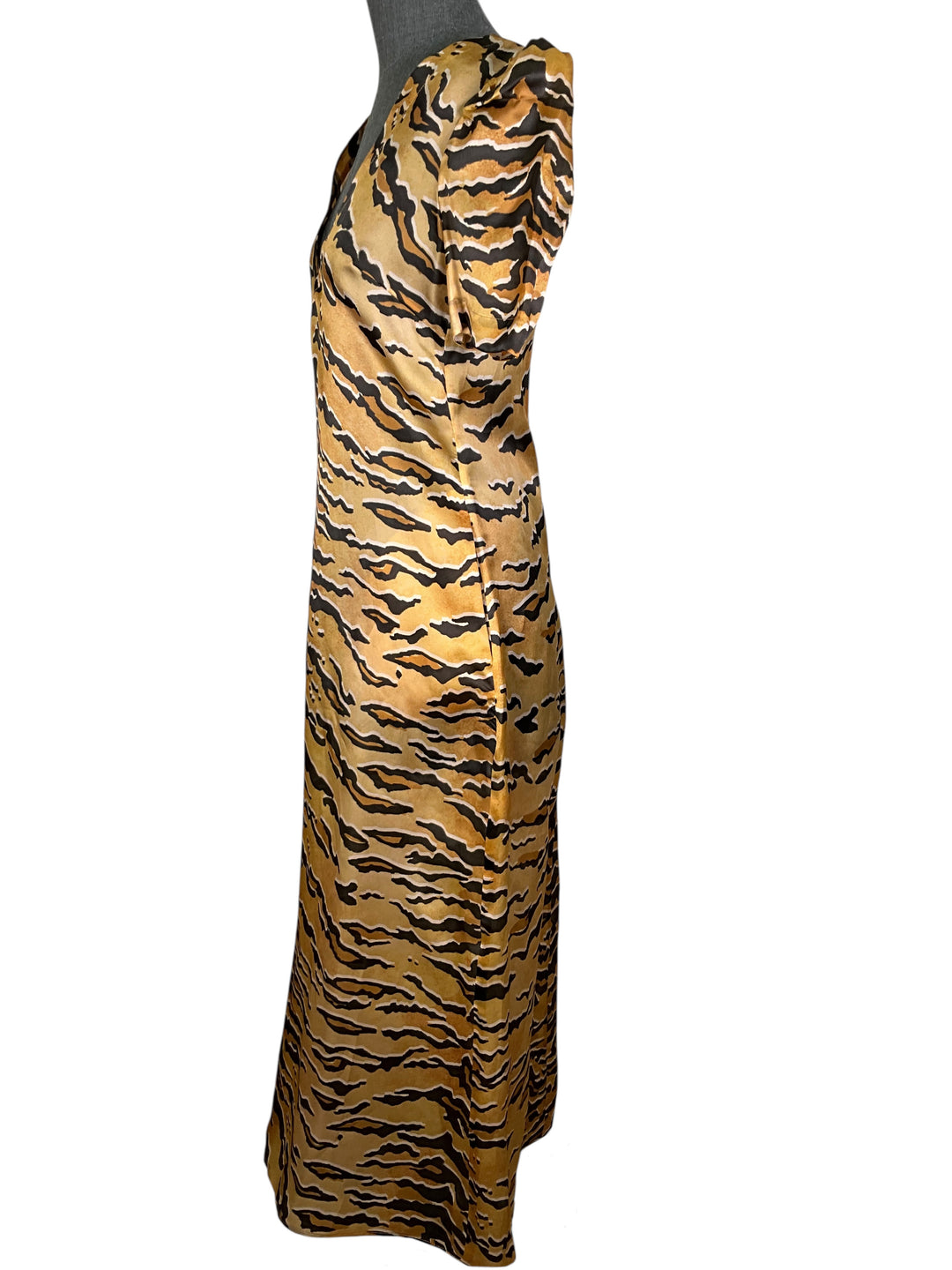 Zimmermann Tiger Print Silk Maxi Dress Size S