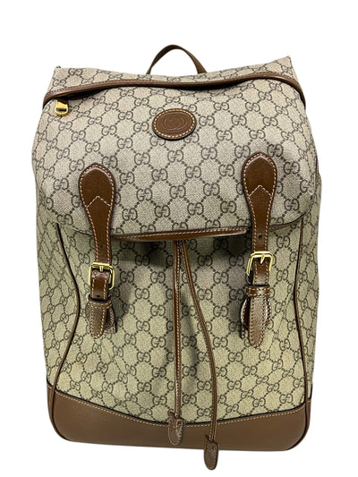 Gucci GG Supreme Monogram Canvas Interlocking Backpack NEW-Consigned Designs