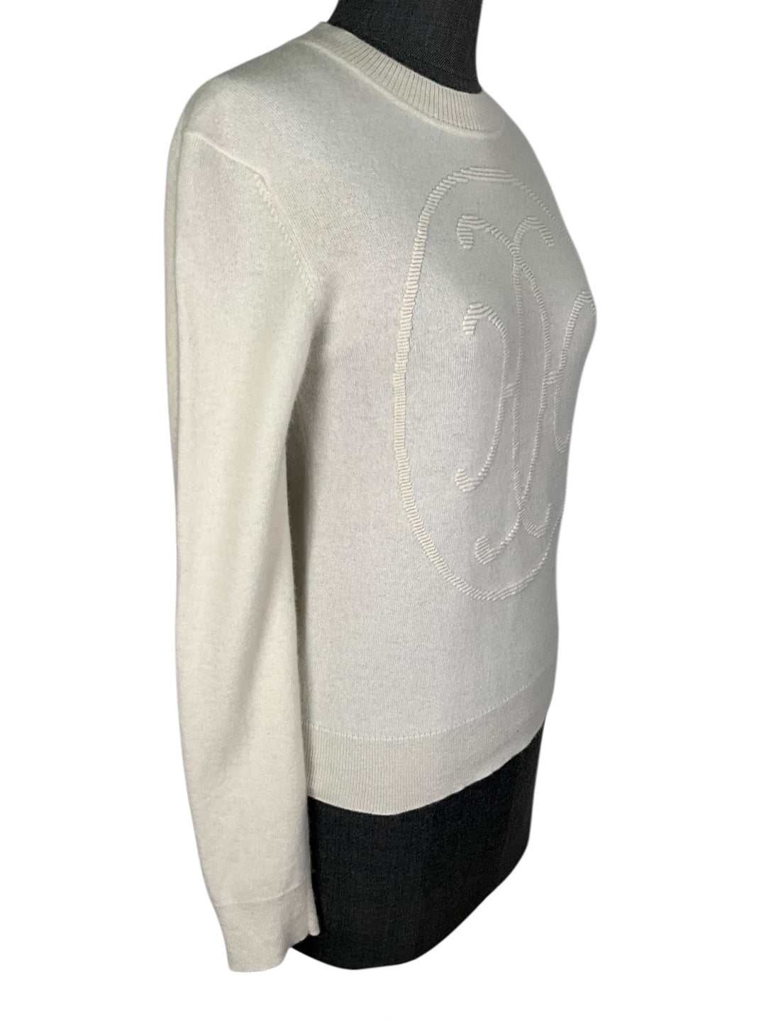 HERMES/新作　Hカドリーユ/カシミヤ100 Hermes Cashmere H Lift Sweater Size S - Consigned Designs