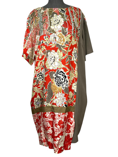 ETRO Floral Printed Midi Short Sleeve Dress Size XL-Consigned Designs