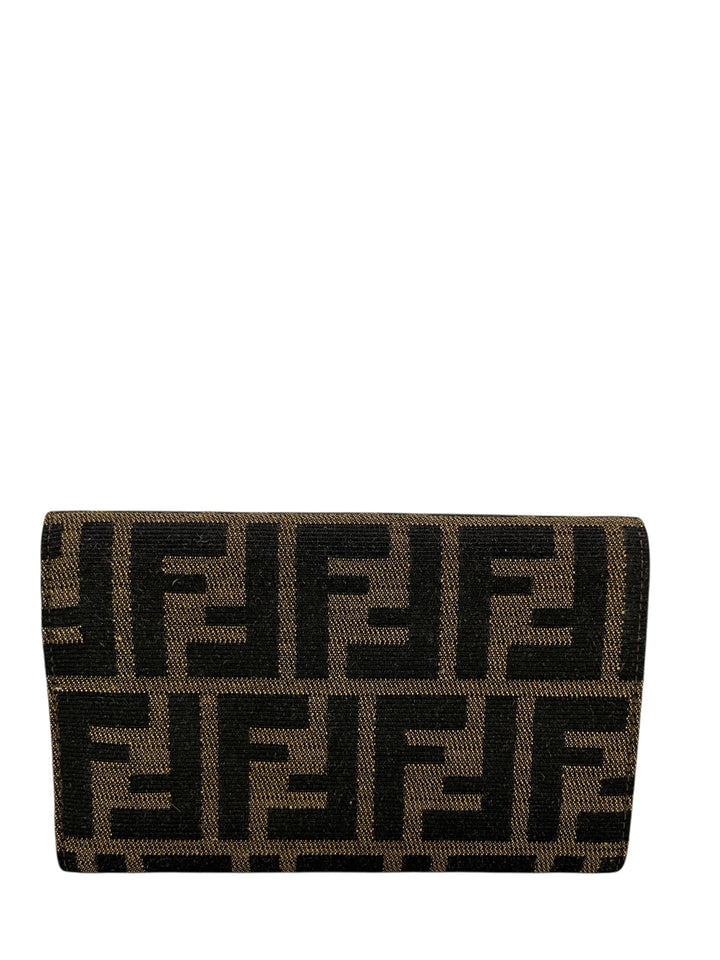 Fendi Vintage Zucca Canvas Snap Wallet - Consigned Designs